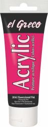 EL GRECO Acrylfarbe 75 ml fluoreszierend pink