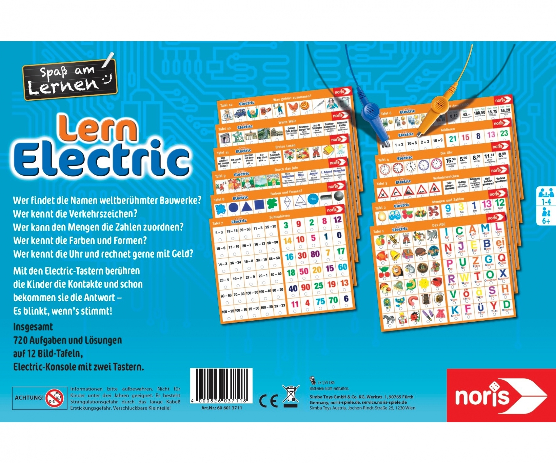 NORIS Lernspiel Lern Electric bunt