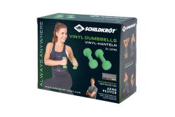 SCHILDKRÖT Vinyl Hantel-Set 2 x 1 kg grün