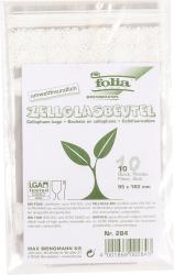 Packung mit Zellglasbeuteln aus umweltfreundlichem Material. Enthält 10 Beutel in der Größe 95 x 160 mm.