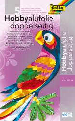 FOLIA Hobbyalufolie doppelseitig 15,5 x 29,5 cm 5 Blatt