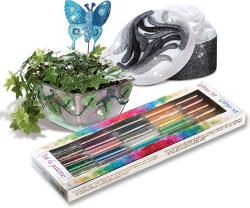 Glitzer Set mit mehreren Röhrchen in verschiedenen Farben. Verpackung zeigt bunte Glitzerpartikel.