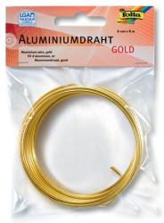 Aluminiumdraht 2mm x 5m, gold 