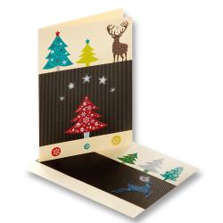 FOLIA Glitzer-Sticker Weihnachten 5 Blatt bunt