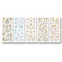 FOLIA Crystal-Sticker Winter 5 Blatt
