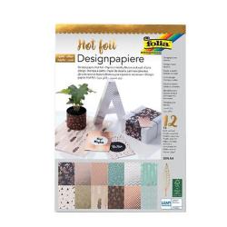 Folia Designpapiere - Hot foil, 12 Blatt 