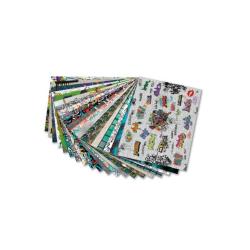 FOLIA Motivblock Graffiti 24 x 34 cm 20 Blatt bunt