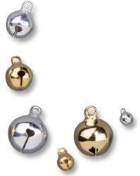 Paket mit 26 kleinen Glöckchen in Gold und Silber. Ideal für Bastelprojekte.