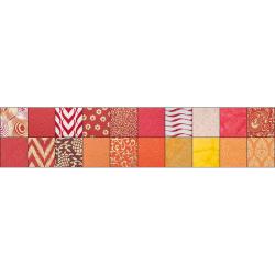 FOLIA Naturpapier Colours of India A4 20 Blatt rot/orange