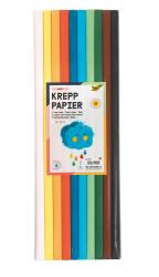 Folia Krepppapier-Rollen Basic, 50 x 200 cm, 10 Stück