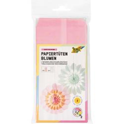 FOLIA Papiertüten für Dekoblumen Sweet Blossom rosa/mint 