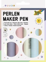 Packung mit sechs Perlen-Makern in verschiedenen Farben. Auf der Vorderseite sind bunte Perlen abgebildet.