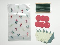 FOLIA Cellobeutel A floral christmas 14,5 x 23,5 cm 6 Stück