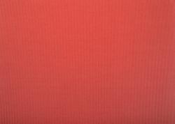 Ein einfarbiger, korallenfarbener Stoff mit feiner Rippstruktur. Die Oberfläche wirkt weich und gleichmäßig.