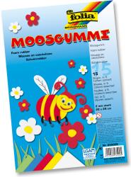 Buntes Moosgummi-Set mit verschiedenen Farben. Enthält eine Biene und Blumen aus Schaumstoff.