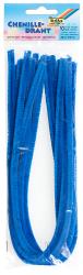 Packung mit blauen Chenilledrähten. Enthält zehn Stück, jeweils 50 cm lang.