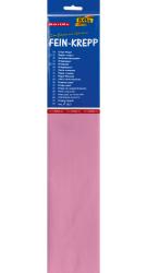 Rosa Krepppapier, 50 cm x 2,50 m. Verpackung mit mehrsprachiger Beschreibung. Geeignet zum Basteln und Dekorieren.