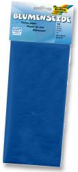 Blaues Seidenpapier in einer Verpackung. Enthält 10 Bögen, Größe 50 x 70 cm.