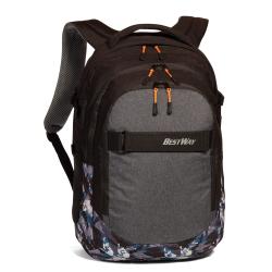 BESTWAY Rucksack mit Laptopfach grau