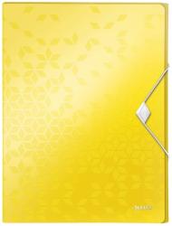 LEITZ Heftbox mit Gummizug WOW A4 gelb 
