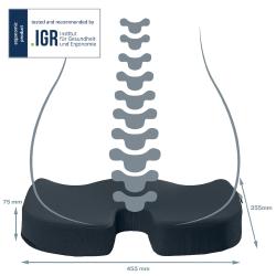 LEITZ Ergonomisches Sitzkissen Cosy samtgrau