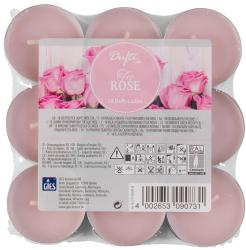 Duftlichter Tee Rose Ø 3,8 cm 18 Stück rosa