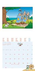 N NEUMANNVERLAGE - Asterix 2025 Broschürenkalender, 30x30cm, Wandkalender mit lustigen Asterix-Illustrationen, internationalen Feiertagen und Mondphasen, viel Platz für Notizen