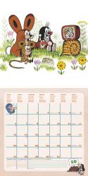 N NEUMANNVERLAGE - Der kleine Maulwurf 2025 Broschürenkalender, 30x30cm, Kinderkalender mit liebevoll gestalteten Illustrationen, extra Poster, internationalen Feiertagen und viel Platz für