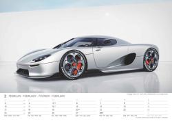 N NEUMANNVERLAGE - Sports Cars 2025 Wandkalender, 45x48cm, Kalender mit Abbildungen von hochleistungs-Autos, Speed Cars, Mondphasen,  Spiralbindung und internationales Kalendarium