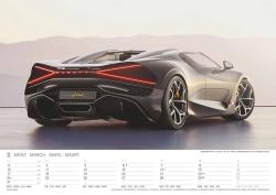 N NEUMANNVERLAGE - Sports Cars 2025 Wandkalender, 45x48cm, Kalender mit Abbildungen von hochleistungs-Autos, Speed Cars, Mondphasen,  Spiralbindung und internationales Kalendarium