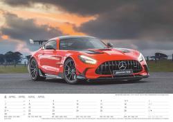 N NEUMANNVERLAGE - Sports Cars 2025 Wandkalender, 45x48cm, Kalender mit Abbildungen von hochleistungs-Autos, Speed Cars, Mondphasen,  Spiralbindung und internationales Kalendarium