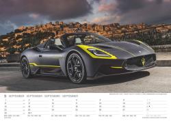 N NEUMANNVERLAGE - Sports Cars 2025 Wandkalender, 45x48cm, Kalender mit Abbildungen von hochleistungs-Autos, Speed Cars, Mondphasen,  Spiralbindung und internationales Kalendarium