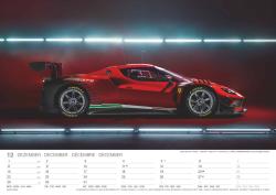 N NEUMANNVERLAGE - Sports Cars 2025 Wandkalender, 45x48cm, Kalender mit Abbildungen von hochleistungs-Autos, Speed Cars, Mondphasen,  Spiralbindung und internationales Kalendarium