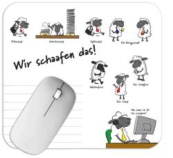 Mousepad B(l)ock Wir schaafen das 30 Blatt