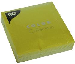 PAPSTAR Servietten Color Collection  50 Stück 33 x 33 cm olivgrün