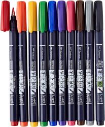 TOMBOW Fudenosuke Color 10er-Set mehrere Farben