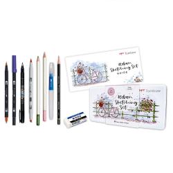 TOMBOW Urban Sketching-Set 9-teilig mehrfarbig