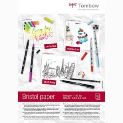 Tombow Zeichenblock Bristol A5 25 Blatt hellweiss