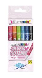 WEDO Kreativmarker Silver + Outline 6 Stück mehrere Farben