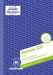 AVERY Zweckform Rechnungsbuch A5 hoch 100 Bl. Recycling