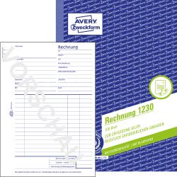 AVERY Zweckform Rechnungsbuch A5 hoch 100 Bl. Recycling