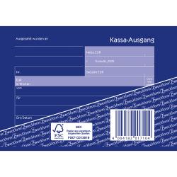 AVERY Zweckform Kassa Ausgangsbuch 2x40 Blatt 1710 DIN A6 quer 2 x 40 Blatt weiß