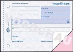 AVERY Zweckform Kassa Eingangsbuch 2 x 40 Blatt 1711 DIN A6 quer weiß