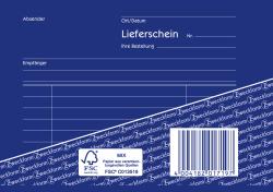 AVERY Zweckform Formularbuch - Lieferschein 1719, A6 quer, selbstdurchschreibend, 3x40 Blatt 