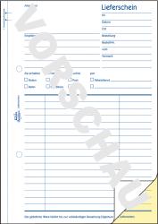 AVERY Zweckform Formularbuch - Lieferschein 1720, A5, selbstdurchschreibend, 2x40 Blatt 