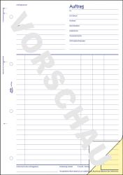 AVERY Zweckform Formularbuch - Auftrag 1728, A4, selbstdurchschreibend, 2x40 Blatt 