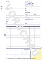 AVERY Zweckform Formularbuch - Auftrag 1739, A4, selbstdurchschreibend, 2x40 Blatt 