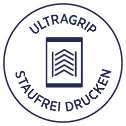 Produktverpackung für Universal-Etiketten von Avery. Enthält Informationen zu Anwendung und Größe der Etiketten.