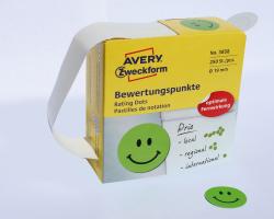 AVERY Zweckform Bewertungspunkte 250 Stk. Gesicht Ø 19 mm