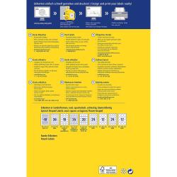 Packung mit ovalen Etiketten. Ideal für dekorative Beschriftungen.